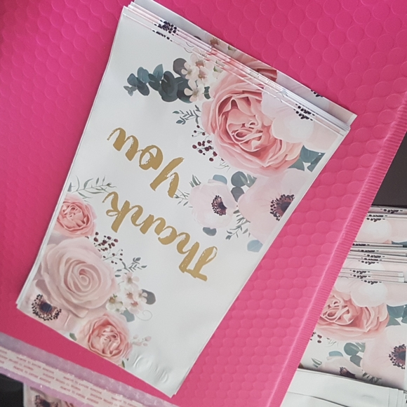 10 pcs Thank You Poly Mailers with Roses 6"x9" Inches - Picture 6 of 6